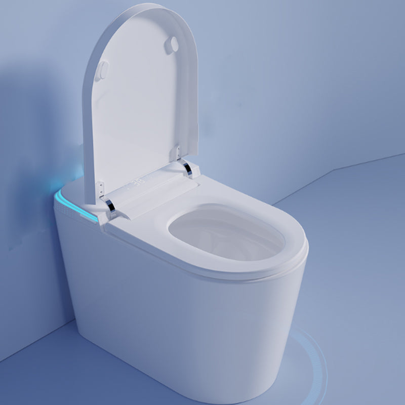 Modern Ceramic Flush Toilet 1 Piece Toilet Bowl for Bathroom Ultraviolet Sterilization 12" Clearhalo 'Bathroom Remodel & Bathroom Fixtures' 'Home Improvement' 'home_improvement' 'home_improvement_toilets' 'Toilets & Bidets' 'Toilets' 6949212