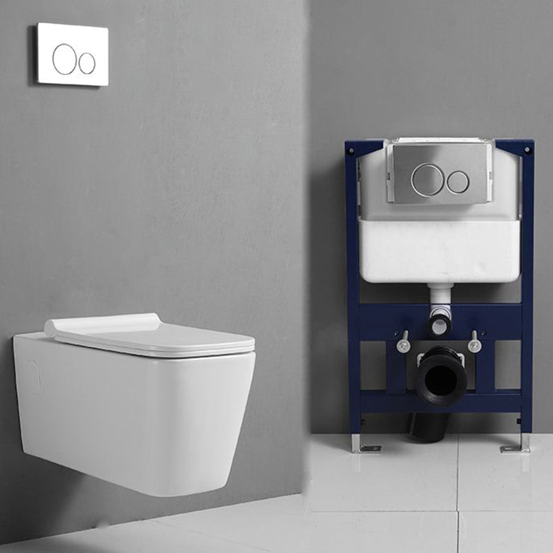 Modern One Piece Flush Toilet Wall Mount Urine Toilet for Bathroom 14"L x 22"W x 14"H Toilet with Low Tanker Clearhalo 'Bathroom Remodel & Bathroom Fixtures' 'Home Improvement' 'home_improvement' 'home_improvement_toilets' 'Toilets & Bidets' 'Toilets' 6949242