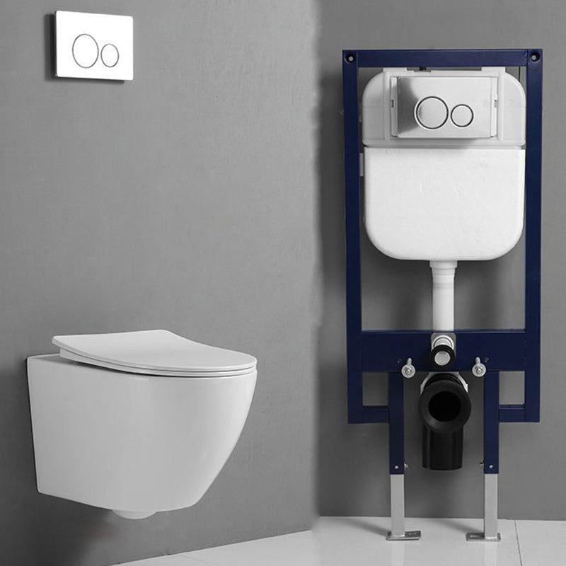 Modern One Piece Flush Toilet Wall Mount Urine Toilet for Bathroom 14"L x 19"W x 14"H Toilet & Thin Tanker Clearhalo 'Bathroom Remodel & Bathroom Fixtures' 'Home Improvement' 'home_improvement' 'home_improvement_toilets' 'Toilets & Bidets' 'Toilets' 6949244