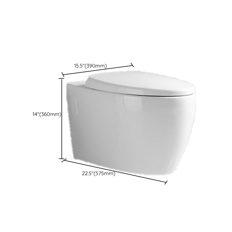 Modern One Piece Flush Toilet Wall Mount Urine Toilet for Bathroom Clearhalo 'Bathroom Remodel & Bathroom Fixtures' 'Home Improvement' 'home_improvement' 'home_improvement_toilets' 'Toilets & Bidets' 'Toilets' 6949249