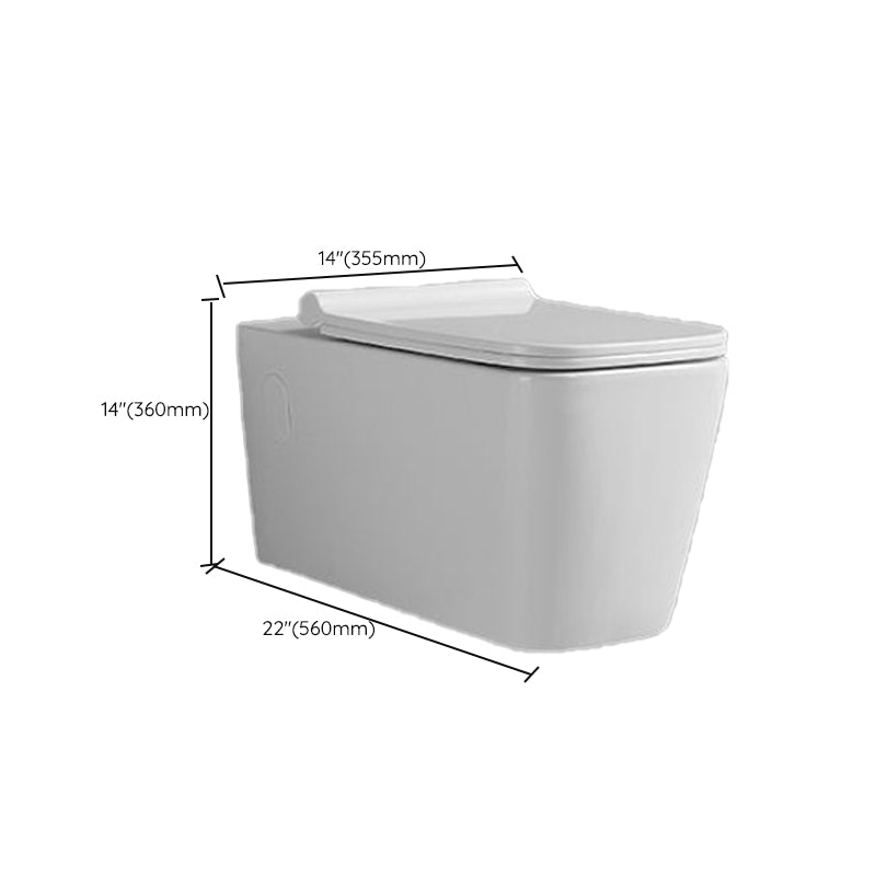 Modern One Piece Flush Toilet Wall Mount Urine Toilet for Bathroom Clearhalo 'Bathroom Remodel & Bathroom Fixtures' 'Home Improvement' 'home_improvement' 'home_improvement_toilets' 'Toilets & Bidets' 'Toilets' 6949252