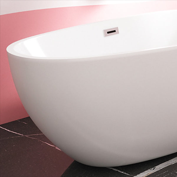 Modern Acrylic Bath Soaking White 23.62-inch Tall Bathtub with Overflow Trim Clearhalo 'Bathroom Remodel & Bathroom Fixtures' 'Bathtubs' 'Home Improvement' 'home_improvement' 'home_improvement_bathtubs' 'Showers & Bathtubs' 6949260