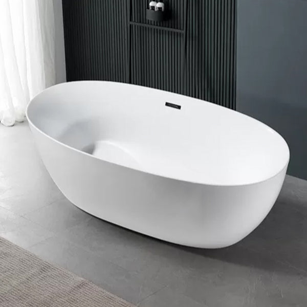 Modern Freestanding Soaking Bathtub Acrylic 23.62" Tall White Bathtub 67"L x 31"W x 24"H Clearhalo 'Bathroom Remodel & Bathroom Fixtures' 'Bathtubs' 'Home Improvement' 'home_improvement' 'home_improvement_bathtubs' 'Showers & Bathtubs' 6949300