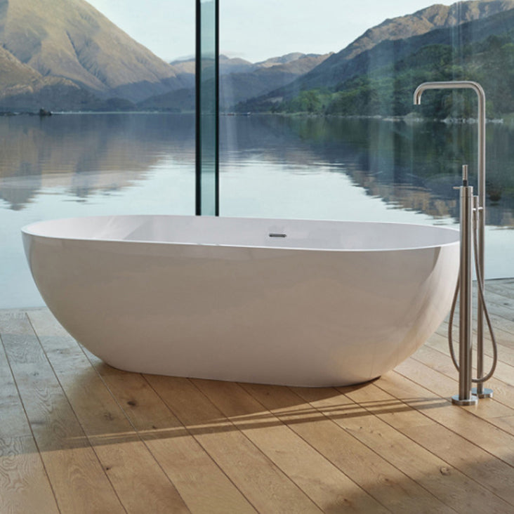 Modern Stone Bathtub Freestanding Soaking Bathtub , 29.53-inch Tall White Clearhalo 'Bathroom Remodel & Bathroom Fixtures' 'Bathtubs' 'Home Improvement' 'home_improvement' 'home_improvement_bathtubs' 'Showers & Bathtubs' 6949317