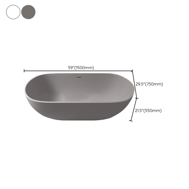Modern Stone Bathtub Freestanding Soaking Bathtub , 29.53-inch Tall Clearhalo 'Bathroom Remodel & Bathroom Fixtures' 'Bathtubs' 'Home Improvement' 'home_improvement' 'home_improvement_bathtubs' 'Showers & Bathtubs' 6949326