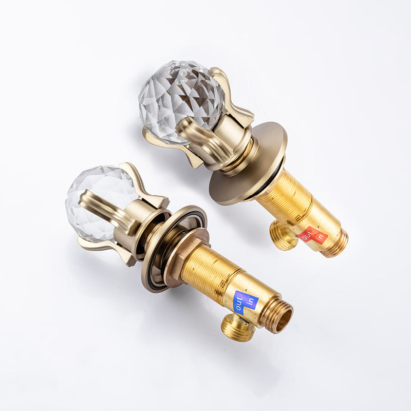 Light Luxury Basin Faucet Waterfall Spout Bathroom Faucet Knob Handle Sink Faucet Clearhalo 'Bathroom Remodel & Bathroom Fixtures' 'Bathroom Sink Faucets' 'Bathroom Sinks & Faucet Components' 'bathroom_sink_faucets' 'Home Improvement' 'home_improvement' 'home_improvement_bathroom_sink_faucets' 6951785