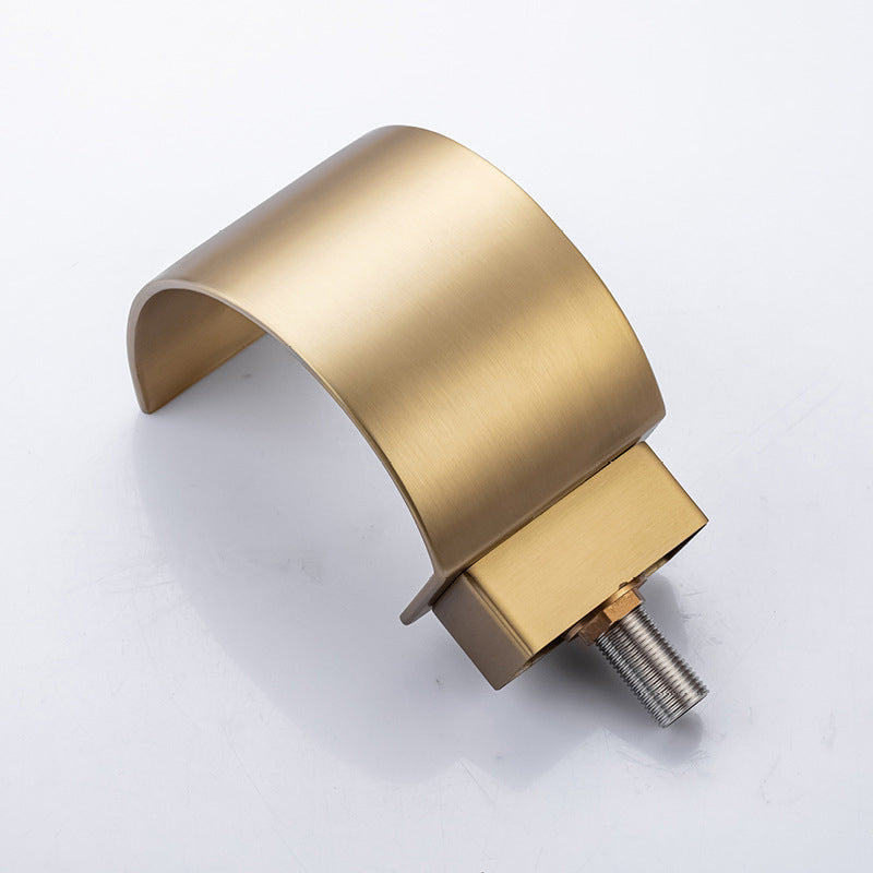 Light Luxury Basin Faucet Waterfall Spout Bathroom Faucet Knob Handle Sink Faucet Clearhalo 'Bathroom Remodel & Bathroom Fixtures' 'Bathroom Sink Faucets' 'Bathroom Sinks & Faucet Components' 'bathroom_sink_faucets' 'Home Improvement' 'home_improvement' 'home_improvement_bathroom_sink_faucets' 6951788