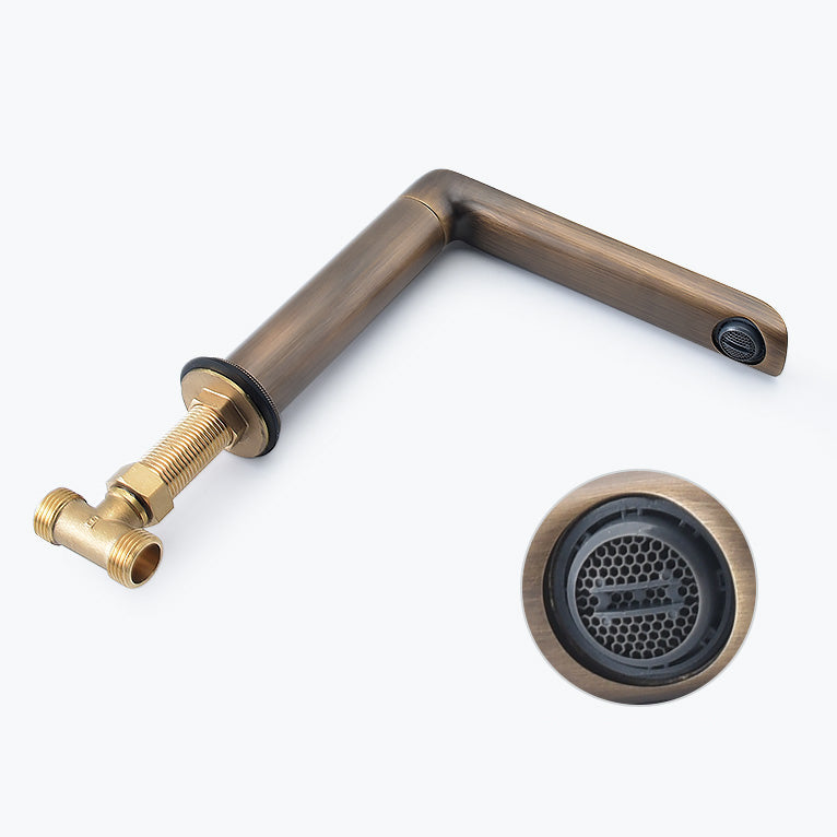 7.28" H Luxury Vanity Sink Faucet 3-hole Circular Bathroom Faucet Clearhalo 'Bathroom Remodel & Bathroom Fixtures' 'Bathroom Sink Faucets' 'Bathroom Sinks & Faucet Components' 'bathroom_sink_faucets' 'Home Improvement' 'home_improvement' 'home_improvement_bathroom_sink_faucets' 6951797