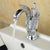 Full Brass Bathroom Vanity Faucet Hot and Cold Single Handle Basin Faucet Chrome 7.5" Clearhalo 'Bathroom Remodel & Bathroom Fixtures' 'Bathroom Sink Faucets' 'Bathroom Sinks & Faucet Components' 'bathroom_sink_faucets' 'Home Improvement' 'home_improvement' 'home_improvement_bathroom_sink_faucets' 6951818