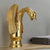 Full Brass Bathroom Vanity Faucet Hot and Cold Single Handle Basin Faucet Gold 7.5" Clearhalo 'Bathroom Remodel & Bathroom Fixtures' 'Bathroom Sink Faucets' 'Bathroom Sinks & Faucet Components' 'bathroom_sink_faucets' 'Home Improvement' 'home_improvement' 'home_improvement_bathroom_sink_faucets' 6951819
