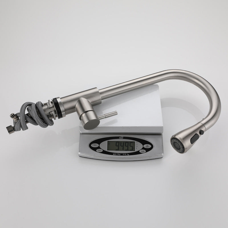 Modern Touch Sensor Kitchen Faucet Stainless Steel Swivel Spout with Pull down Sprayer Clearhalo 'Home Improvement' 'home_improvement' 'home_improvement_kitchen_faucets' 'Kitchen Faucets' 'Kitchen Remodel & Kitchen Fixtures' 'Kitchen Sinks & Faucet Components' 'kitchen_faucets' 6951956