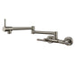 Brass Pot Filler Modern Double Lever Handle Swivel Wall-Mounted Pot Filler Clearhalo 'Home Improvement' 'home_improvement' 'home_improvement_kitchen_faucets' 'Kitchen Faucets' 'Kitchen Remodel & Kitchen Fixtures' 'Kitchen Sinks & Faucet Components' 'kitchen_faucets' 6951979