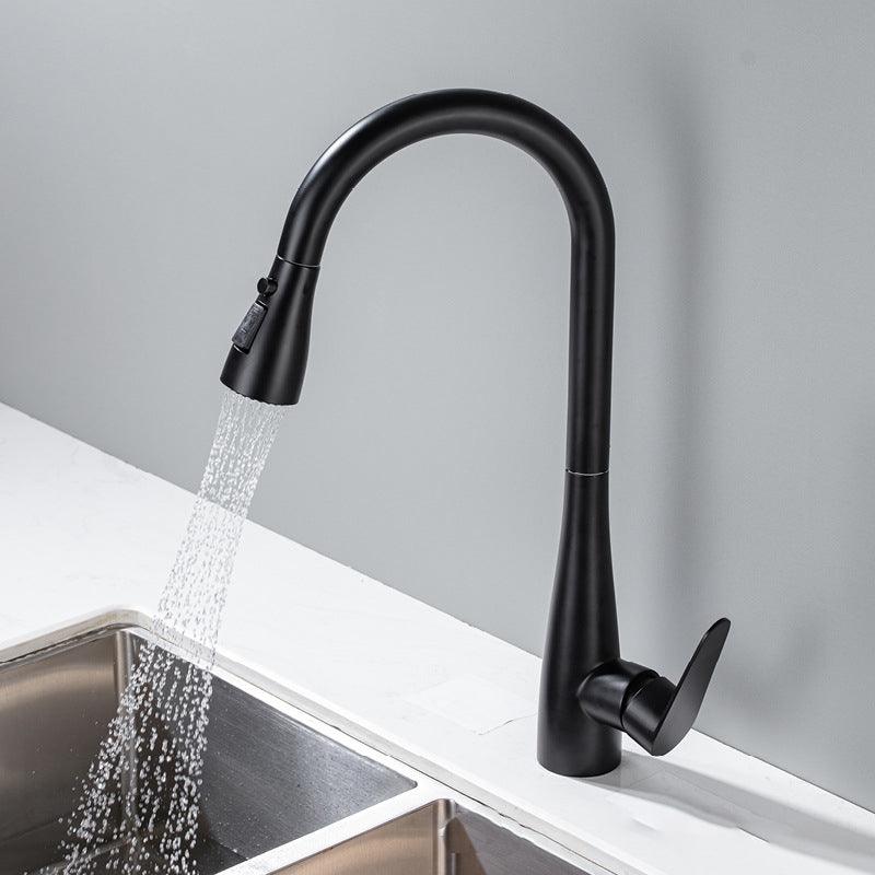 Touch Sensor Spray Kitchen Faucet Stainless Steel Swivel Spout with Pull Down Sprayer Clearhalo 'Home Improvement' 'home_improvement' 'home_improvement_kitchen_faucets' 'Kitchen Faucets' 'Kitchen Remodel & Kitchen Fixtures' 'Kitchen Sinks & Faucet Components' 'kitchen_faucets' 6951995