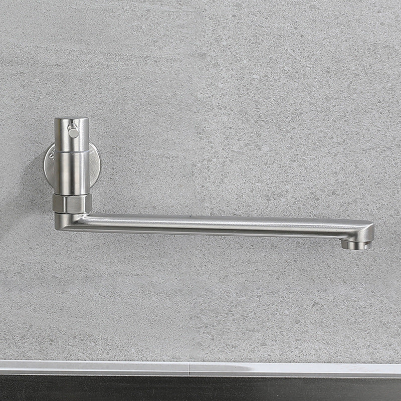 Kitchen Faucet Pot Filler Single Handle Swivel Stainless Steel Kitchen Faucet 12" Clearhalo 'Home Improvement' 'home_improvement' 'home_improvement_kitchen_faucets' 'Kitchen Faucets' 'Kitchen Remodel & Kitchen Fixtures' 'Kitchen Sinks & Faucet Components' 'kitchen_faucets' 6952006