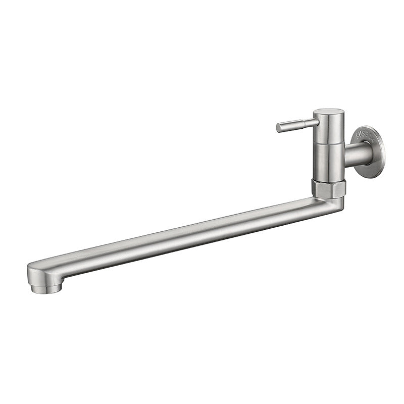 Kitchen Faucet Pot Filler Single Handle Swivel Stainless Steel Kitchen Faucet Clearhalo 'Home Improvement' 'home_improvement' 'home_improvement_kitchen_faucets' 'Kitchen Faucets' 'Kitchen Remodel & Kitchen Fixtures' 'Kitchen Sinks & Faucet Components' 'kitchen_faucets' 6952010