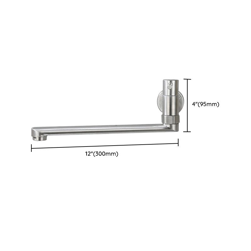 Kitchen Faucet Pot Filler Single Handle Swivel Stainless Steel Kitchen Faucet Clearhalo 'Home Improvement' 'home_improvement' 'home_improvement_kitchen_faucets' 'Kitchen Faucets' 'Kitchen Remodel & Kitchen Fixtures' 'Kitchen Sinks & Faucet Components' 'kitchen_faucets' 6952017