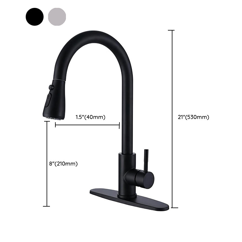 Pulldown Sprayer Bar Prep Kitchen Faucet Contemporary Bridge Faucet Clearhalo 'Home Improvement' 'home_improvement' 'home_improvement_kitchen_faucets' 'Kitchen Faucets' 'Kitchen Remodel & Kitchen Fixtures' 'Kitchen Sinks & Faucet Components' 'kitchen_faucets' 6952050