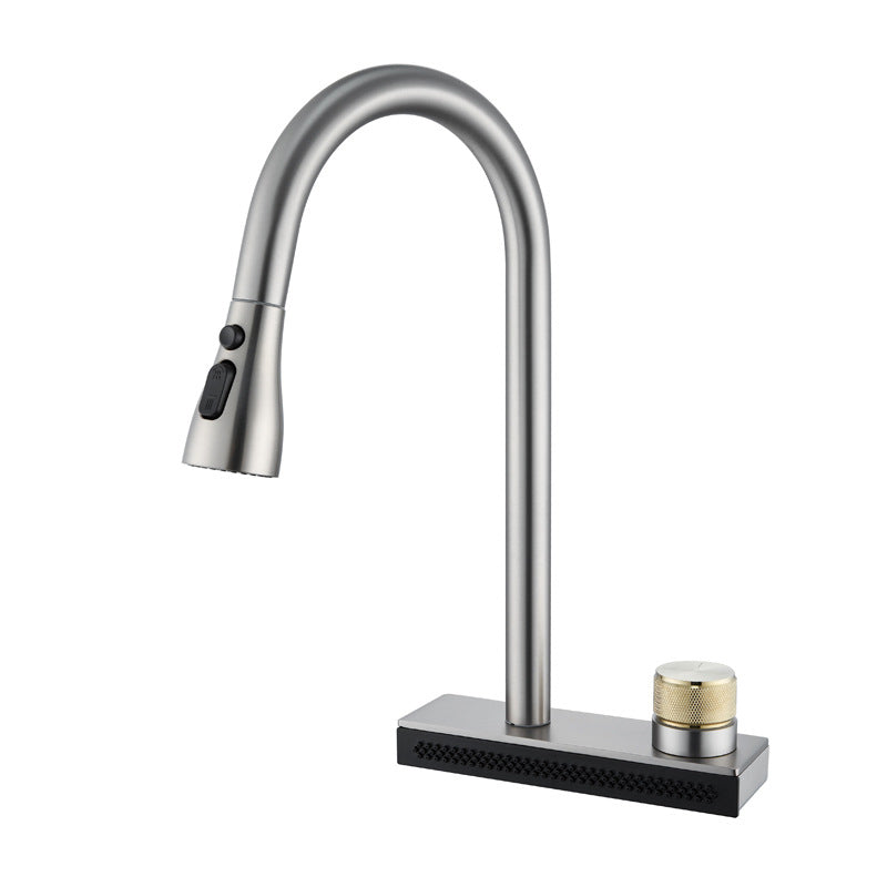 Contemporary Pot Filler Kitchen Faucet with Deck Plate 2 Hole Bar Faucet Clearhalo 'Home Improvement' 'home_improvement' 'home_improvement_kitchen_faucets' 'Kitchen Faucets' 'Kitchen Remodel & Kitchen Fixtures' 'Kitchen Sinks & Faucet Components' 'kitchen_faucets' 6952058