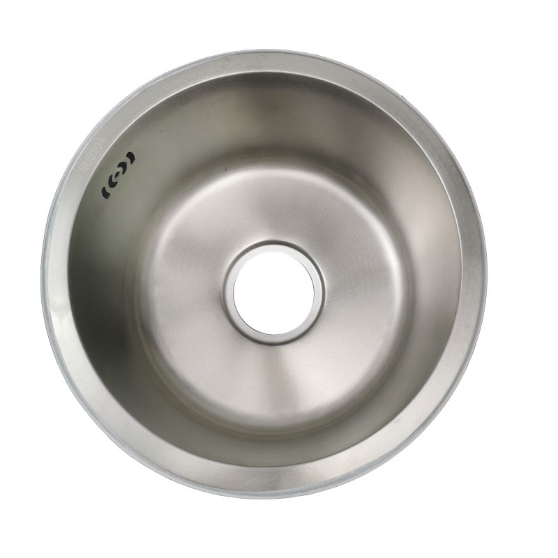 Round Stainless Steel Sink Single Bowl Undermount Sink with Basket Strainer Clearhalo 'Home Improvement' 'home_improvement' 'home_improvement_kitchen_sinks' 'Kitchen Remodel & Kitchen Fixtures' 'Kitchen Sinks & Faucet Components' 'Kitchen Sinks' 'kitchen_sinks' 6952107
