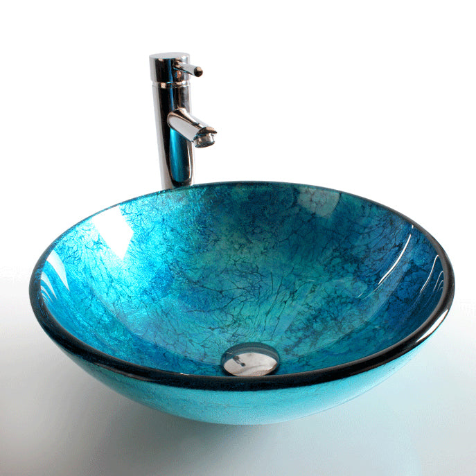 Traditional Vessel Bathroom Sink Round Hand Distressed Basin Sink(Not Including Faucet) Clearhalo 'Bathroom Remodel & Bathroom Fixtures' 'Bathroom Sinks & Faucet Components' 'Bathroom Sinks' 'bathroom_sink' 'Home Improvement' 'home_improvement' 'home_improvement_bathroom_sink' 6952363