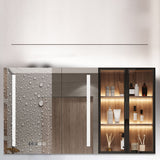 Waterproof Vanity Single Sink Drawers Wood Frame Wall-Mounted Vanity with Mirror Clearhalo 'Bathroom Remodel & Bathroom Fixtures' 'Bathroom Vanities' 'bathroom_vanities' 'Home Improvement' 'home_improvement' 'home_improvement_bathroom_vanities' 6952617