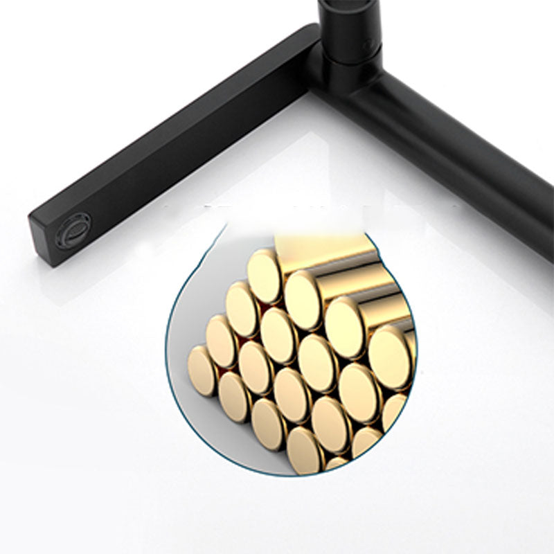 Modern Brass Bathroom Faucet Knob Handles Deck-mount Fixed Faucet Clearhalo 'Bathroom Remodel & Bathroom Fixtures' 'Bathtub Faucets' 'bathtub_faucets' 'Home Improvement' 'home_improvement' 'home_improvement_bathtub_faucets' 6952798