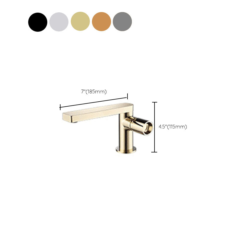Modern Brass Bathroom Faucet Knob Handles Deck-mount Fixed Faucet Clearhalo 'Bathroom Remodel & Bathroom Fixtures' 'Bathtub Faucets' 'bathtub_faucets' 'Home Improvement' 'home_improvement' 'home_improvement_bathtub_faucets' 6952808