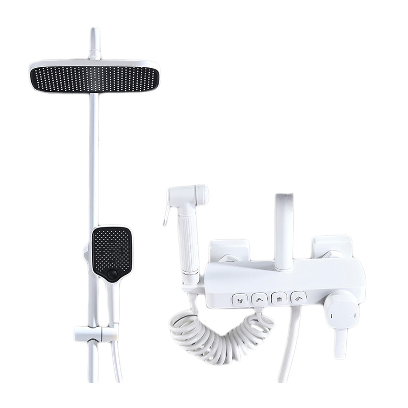 Wall Mounted Shower System Modern Handheld Shower Head Raining Jet Shower System Clearhalo 'Bathroom Remodel & Bathroom Fixtures' 'Home Improvement' 'home_improvement' 'home_improvement_shower_faucets' 'Shower Faucets & Systems' 'shower_faucets' 'Showers & Bathtubs Plumbing' 'Showers & Bathtubs' 6952979