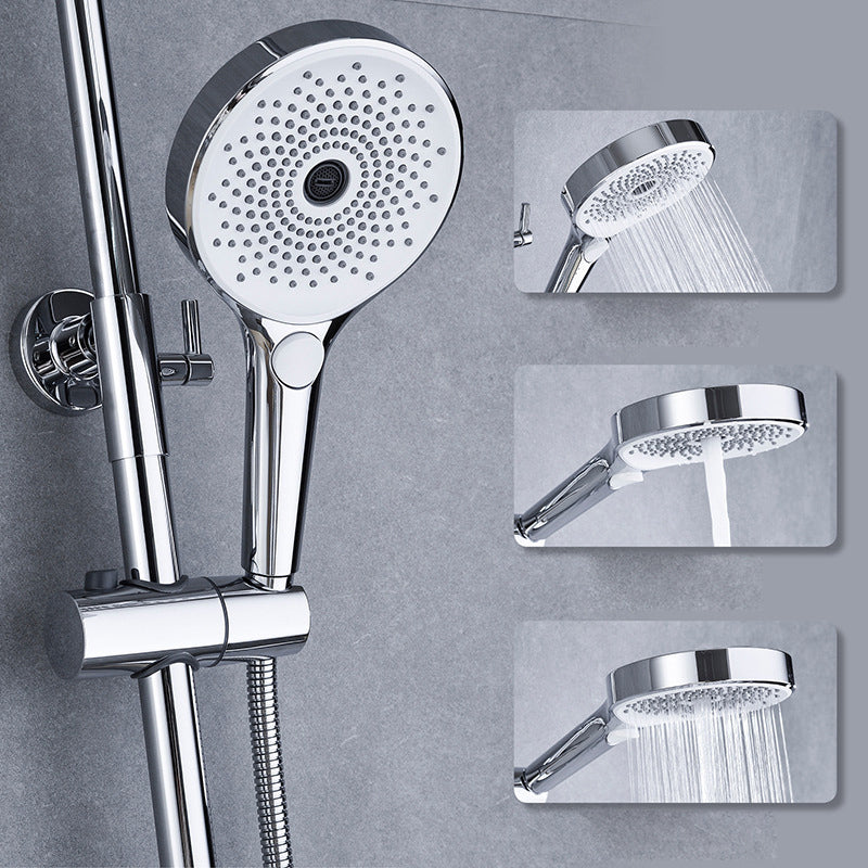 Wall Mounted Shower System Modern Handheld Shower Head Raining Jet Shower System Clearhalo 'Bathroom Remodel & Bathroom Fixtures' 'Home Improvement' 'home_improvement' 'home_improvement_shower_faucets' 'Shower Faucets & Systems' 'shower_faucets' 'Showers & Bathtubs Plumbing' 'Showers & Bathtubs' 6952981