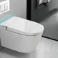 Elongated Wall Mounted Bidet with Heated Seat White 14.09" High Bidet Clearhalo 'Bathroom Remodel & Bathroom Fixtures' 'Bidets' 'Home Improvement' 'home_improvement' 'home_improvement_bidets' 'Toilets & Bidets' 6952997