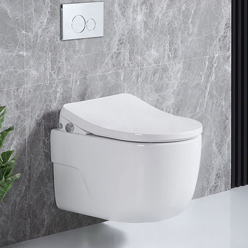 Antimicrobial Smart Wall Mounted Bidet Temperature Control Ceramic Toilet Clearhalo 'Bathroom Remodel & Bathroom Fixtures' 'Bidets' 'Home Improvement' 'home_improvement' 'home_improvement_bidets' 'Toilets & Bidets' 6953008