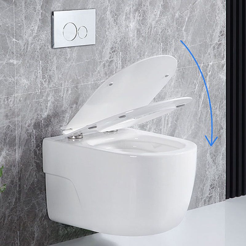 Antimicrobial Smart Wall Mounted Bidet Temperature Control Ceramic Toilet Clearhalo 'Bathroom Remodel & Bathroom Fixtures' 'Bidets' 'Home Improvement' 'home_improvement' 'home_improvement_bidets' 'Toilets & Bidets' 6953012