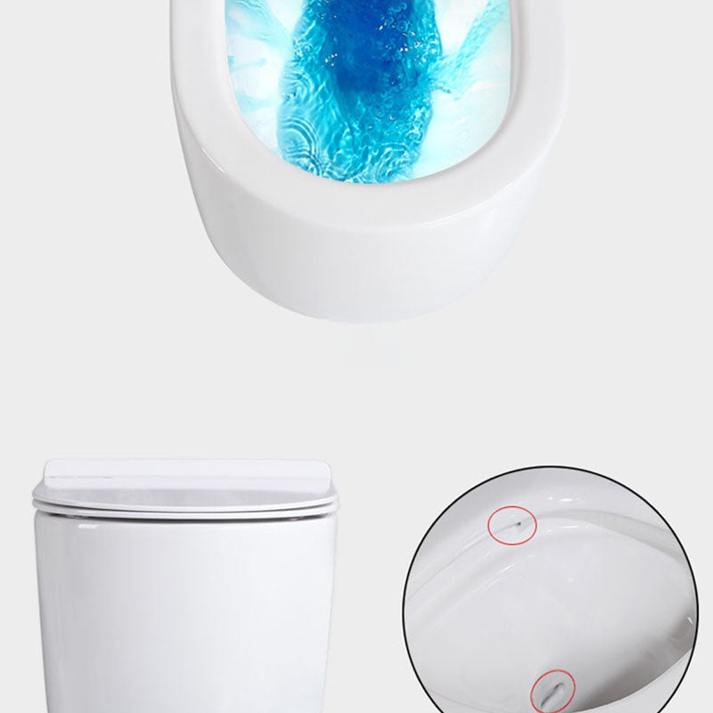 Antimicrobial Smart Wall Mounted Bidet Temperature Control Ceramic Toilet Clearhalo 'Bathroom Remodel & Bathroom Fixtures' 'Bidets' 'Home Improvement' 'home_improvement' 'home_improvement_bidets' 'Toilets & Bidets' 6953015