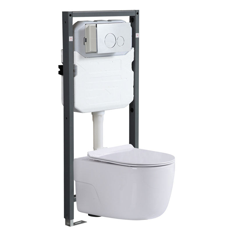 Antimicrobial Smart Wall Mounted Bidet Temperature Control Ceramic Toilet Clearhalo 'Bathroom Remodel & Bathroom Fixtures' 'Bidets' 'Home Improvement' 'home_improvement' 'home_improvement_bidets' 'Toilets & Bidets' 6953017