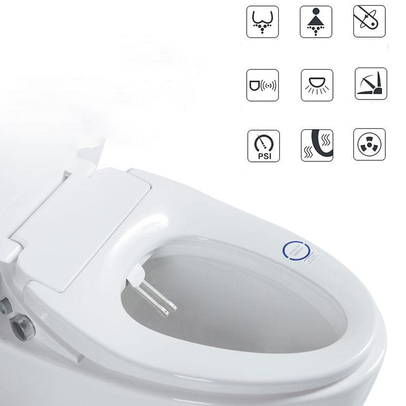 Antimicrobial Smart Wall Mounted Bidet Temperature Control Ceramic Toilet Clearhalo 'Bathroom Remodel & Bathroom Fixtures' 'Bidets' 'Home Improvement' 'home_improvement' 'home_improvement_bidets' 'Toilets & Bidets' 6953018