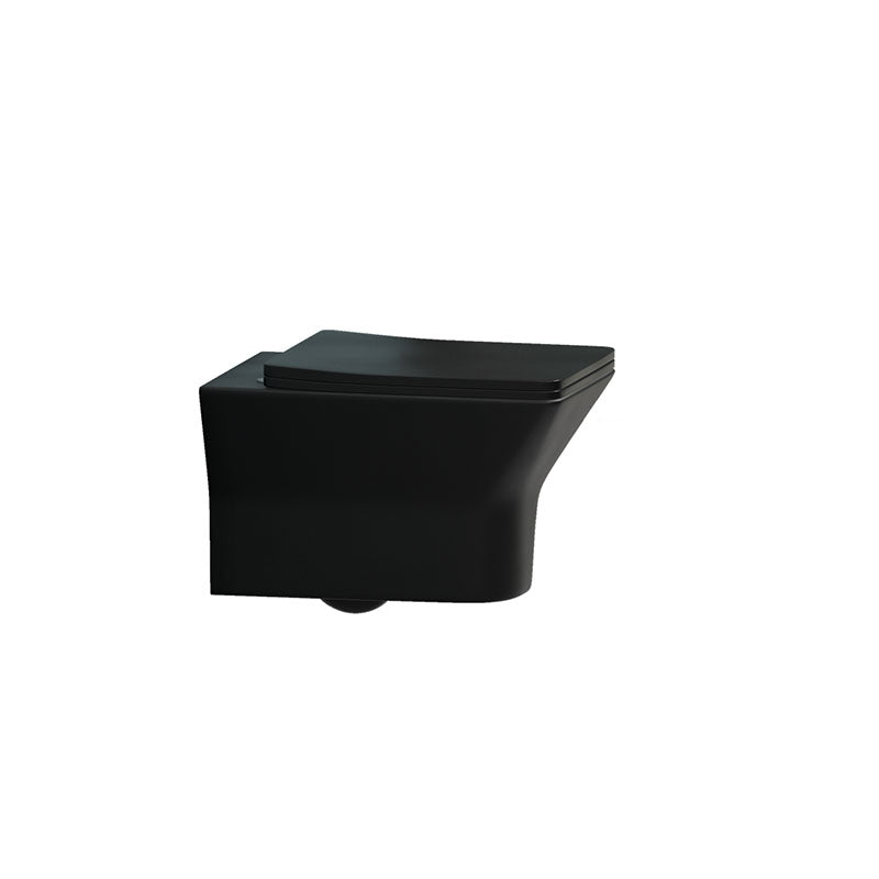 Soft Close Bidet Seat Elongated Wall Mounted Bidet with Bidet And Seat Black Clearhalo 'Bathroom Remodel & Bathroom Fixtures' 'Bidets' 'Home Improvement' 'home_improvement' 'home_improvement_bidets' 'Toilets & Bidets' 6953030