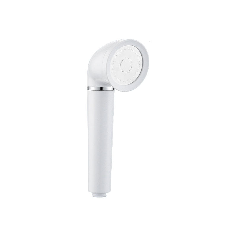 White Round Shower Head Plastic Supercharged Handheld Shower Head Hand Shower Clearhalo 'Bathroom Remodel & Bathroom Fixtures' 'Home Improvement' 'home_improvement' 'home_improvement_shower_heads' 'Shower Heads' 'shower_heads' 'Showers & Bathtubs Plumbing' 'Showers & Bathtubs' 6953326
