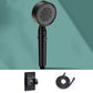 5 Setting Patterns Showerhead Plastic Round Handheld Shower Head Black Patterned Included Shower & Hose & Hole-free Wall Seat Clearhalo 'Bathroom Remodel & Bathroom Fixtures' 'Home Improvement' 'home_improvement' 'home_improvement_shower_heads' 'Shower Heads' 'shower_heads' 'Showers & Bathtubs Plumbing' 'Showers & Bathtubs' 6953374