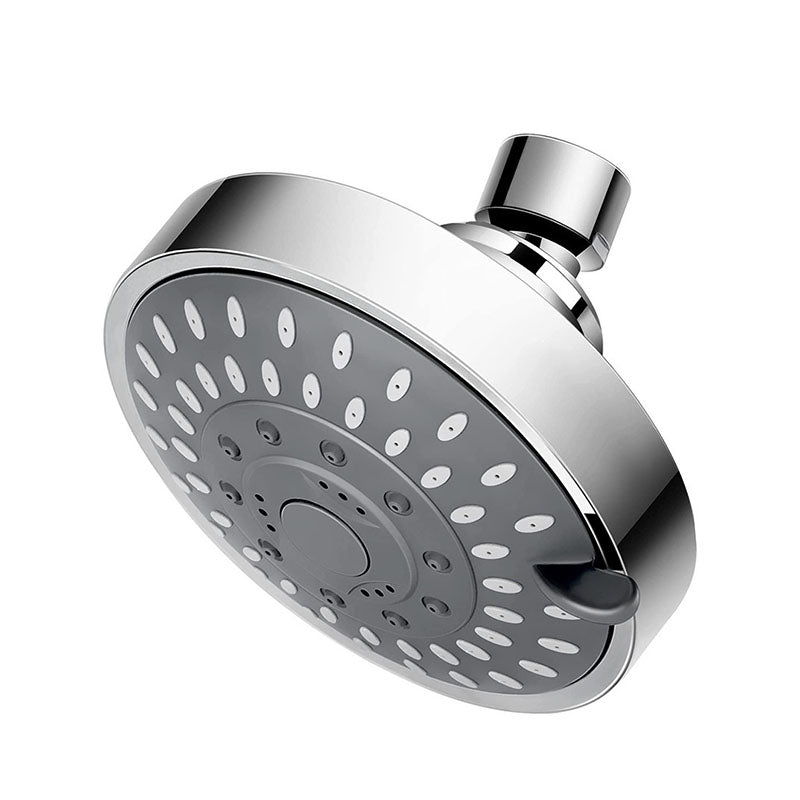 Modern Shower Head Self-Cleaning Standard Round Shower Heads in Silver Clearhalo 'Bathroom Remodel & Bathroom Fixtures' 'Home Improvement' 'home_improvement' 'home_improvement_shower_heads' 'Shower Heads' 'shower_heads' 'Showers & Bathtubs Plumbing' 'Showers & Bathtubs' 6953390