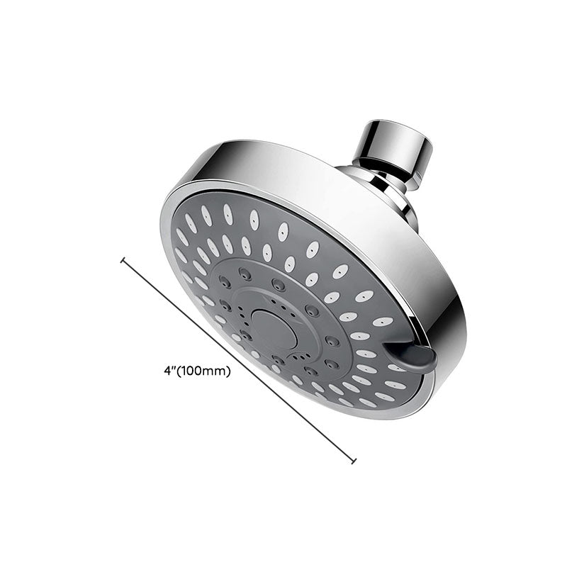 Modern Shower Head Self-Cleaning Standard Round Shower Heads in Silver Clearhalo 'Bathroom Remodel & Bathroom Fixtures' 'Home Improvement' 'home_improvement' 'home_improvement_shower_heads' 'Shower Heads' 'shower_heads' 'Showers & Bathtubs Plumbing' 'Showers & Bathtubs' 6953392