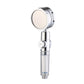 Adjustable Water Flow Shower Head Solid Color 3 Settings Round Handheld Shower Head Nickel Voltage Regulation Clearhalo 'Bathroom Remodel & Bathroom Fixtures' 'Home Improvement' 'home_improvement' 'home_improvement_shower_heads' 'Shower Heads' 'shower_heads' 'Showers & Bathtubs Plumbing' 'Showers & Bathtubs' 6953401