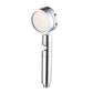 Adjustable Water Flow Shower Head Solid Color 3 Settings Round Handheld Shower Head Silver Key Control Clearhalo 'Bathroom Remodel & Bathroom Fixtures' 'Home Improvement' 'home_improvement' 'home_improvement_shower_heads' 'Shower Heads' 'shower_heads' 'Showers & Bathtubs Plumbing' 'Showers & Bathtubs' 6953404