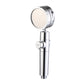Adjustable Water Flow Shower Head Solid Color 3 Settings Round Handheld Shower Head Silver Voltage Regulation Clearhalo 'Bathroom Remodel & Bathroom Fixtures' 'Home Improvement' 'home_improvement' 'home_improvement_shower_heads' 'Shower Heads' 'shower_heads' 'Showers & Bathtubs Plumbing' 'Showers & Bathtubs' 6953410