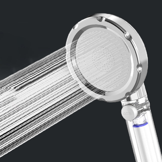 Silver Handheld Shower Head Standard Round Shower Head Combo Clearhalo 'Bathroom Remodel & Bathroom Fixtures' 'Home Improvement' 'home_improvement' 'home_improvement_shower_heads' 'Shower Heads' 'shower_heads' 'Showers & Bathtubs Plumbing' 'Showers & Bathtubs' 6953419