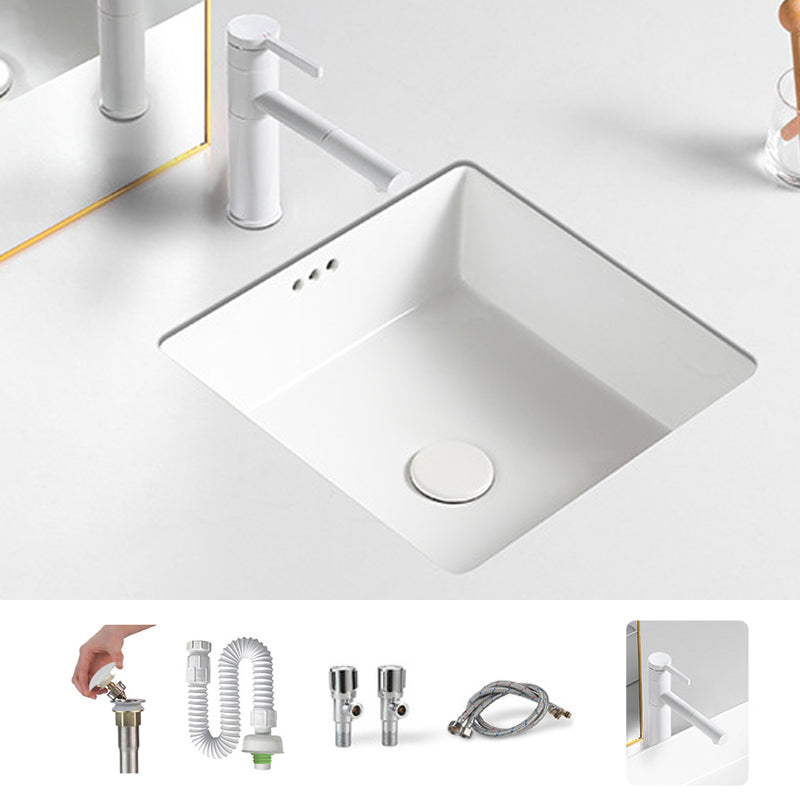 Modern Single Bowl Kitchen Sink Quartz Kitchen Sink with Round Shape 18"L x 18"W x 7"H Sink with Faucet Clearhalo 'Bathroom Remodel & Bathroom Fixtures' 'Bathroom Sinks & Faucet Components' 'Bathroom Sinks' 'bathroom_sink' 'Home Improvement' 'home_improvement' 'home_improvement_bathroom_sink' 6953439