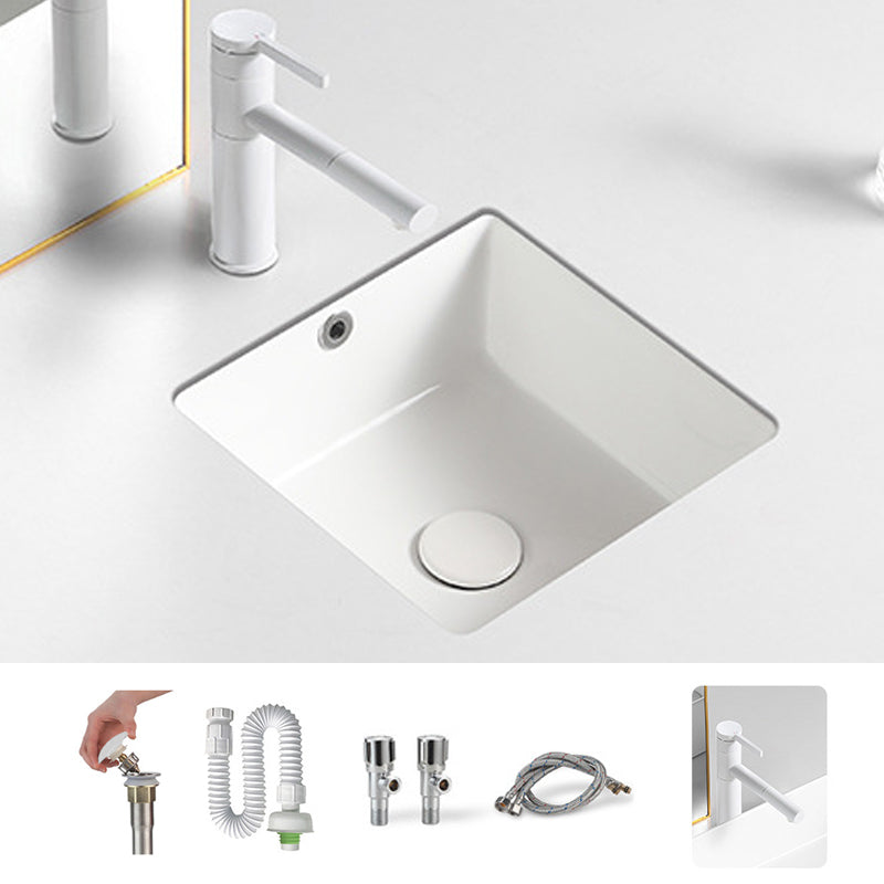 Modern Single Bowl Kitchen Sink Quartz Kitchen Sink with Round Shape 14"L x 14"W x 7"H Sink with Faucet Clearhalo 'Bathroom Remodel & Bathroom Fixtures' 'Bathroom Sinks & Faucet Components' 'Bathroom Sinks' 'bathroom_sink' 'Home Improvement' 'home_improvement' 'home_improvement_bathroom_sink' 6953455