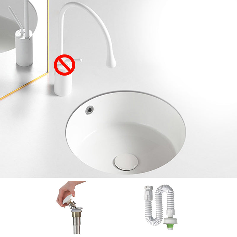 Modern Single Bowl Kitchen Sink Quartz Kitchen Sink with Round Shape 15.7"L x 15.7"W x 6.5"H Sink Clearhalo 'Bathroom Remodel & Bathroom Fixtures' 'Bathroom Sinks & Faucet Components' 'Bathroom Sinks' 'bathroom_sink' 'Home Improvement' 'home_improvement' 'home_improvement_bathroom_sink' 6953456