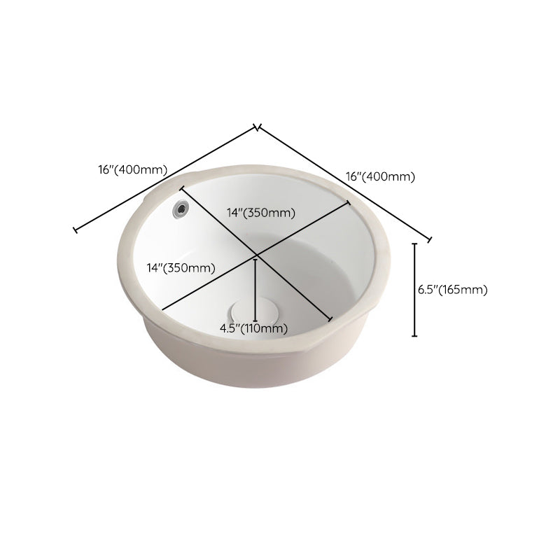 Modern Single Bowl Kitchen Sink Quartz Kitchen Sink with Round Shape Clearhalo 'Bathroom Remodel & Bathroom Fixtures' 'Bathroom Sinks & Faucet Components' 'Bathroom Sinks' 'bathroom_sink' 'Home Improvement' 'home_improvement' 'home_improvement_bathroom_sink' 6953459