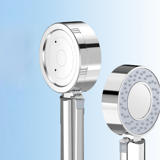 Metal Shower Heads Round Handheld Adjustable Shower Heads with Self-Cleaning Clearhalo 'Bathroom Remodel & Bathroom Fixtures' 'Home Improvement' 'home_improvement' 'home_improvement_shower_heads' 'Shower Heads' 'shower_heads' 'Showers & Bathtubs Plumbing' 'Showers & Bathtubs' 6953468