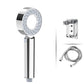 Metal Shower Heads Round Handheld Adjustable Shower Heads with Self-Cleaning Without Filter Element Shower Heads & Hose & Wall pedestal Clearhalo 'Bathroom Remodel & Bathroom Fixtures' 'Home Improvement' 'home_improvement' 'home_improvement_shower_heads' 'Shower Heads' 'shower_heads' 'Showers & Bathtubs Plumbing' 'Showers & Bathtubs' 6953469